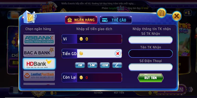 Chi tiết các bước rút tiền từ Rikvip về tài khoản cá nhân