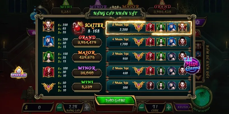 Những tính năng cần biết trong game Bá Tước Quyền Năng