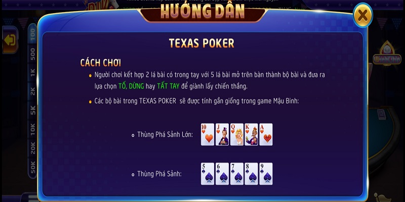 Tổng quan chung về Texas Poker